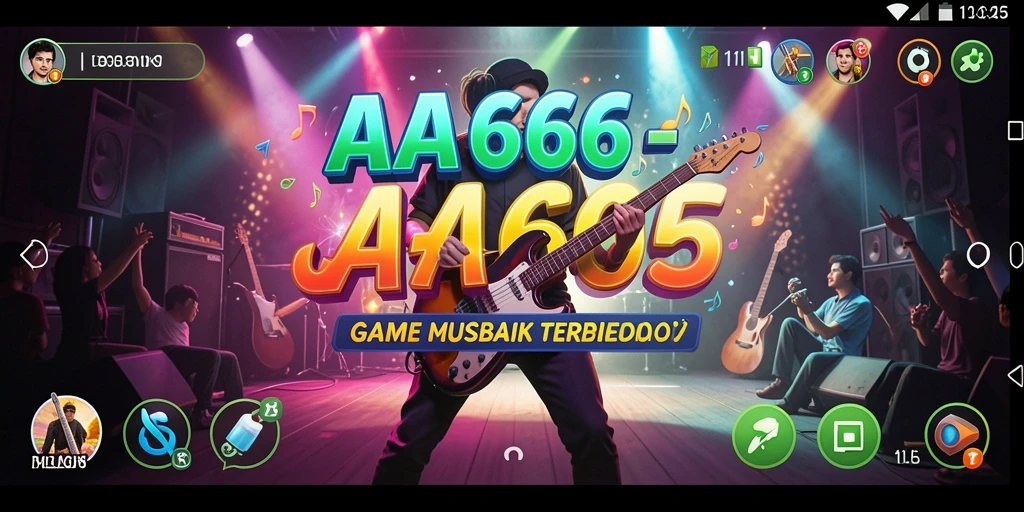 Tampilan interaktif gameplay AA666 dengan musik yang memukau.