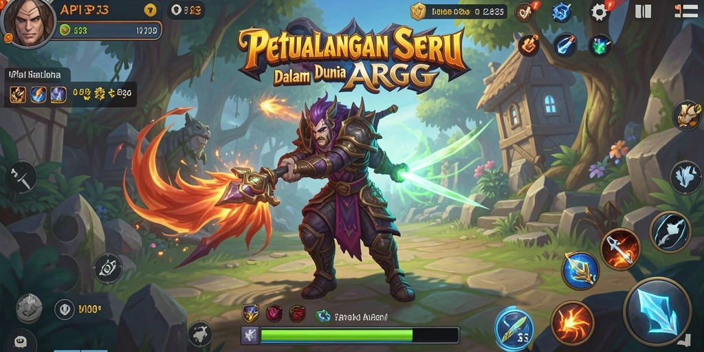 Tampilan gameplay ARPG yang penuh aksi dan petualangan.