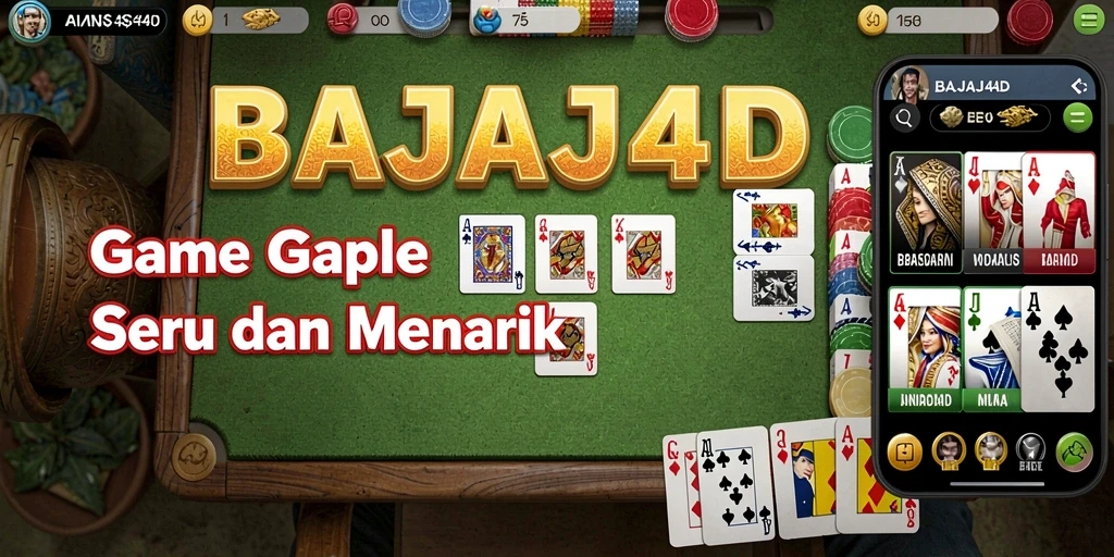 Screenshot gameplay BAJAJ4D menampilkan suasana seru permainan Gaple.