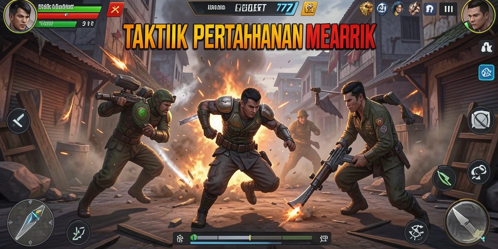 Tampilan gameplay menegangkan dalam BROBET77, strategi menara yang cerdas.