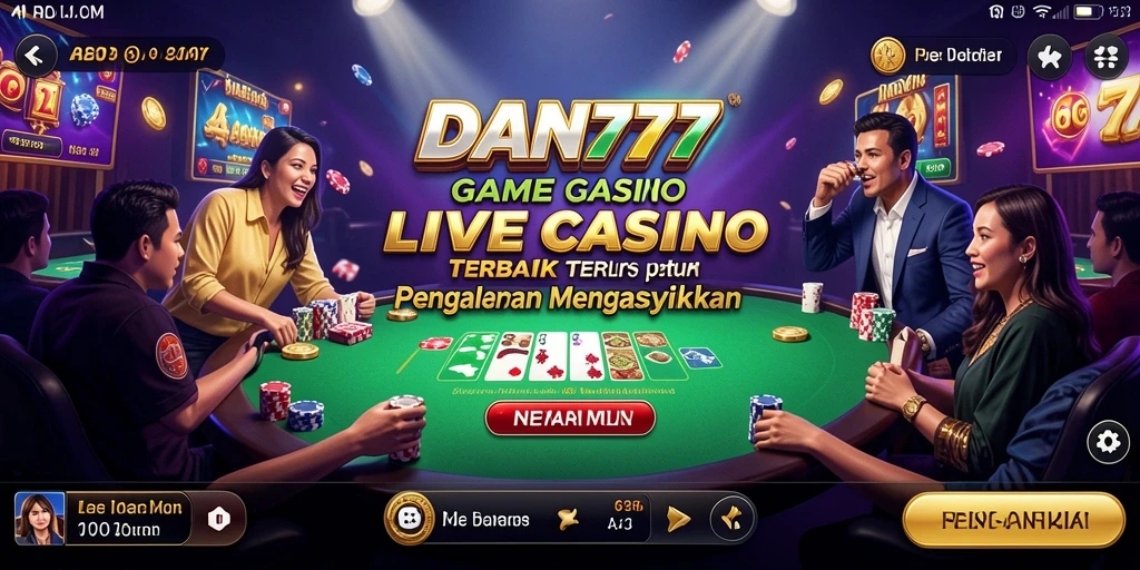 Tampilan gameplay Live Casino yang menarik dan mendebarkan.