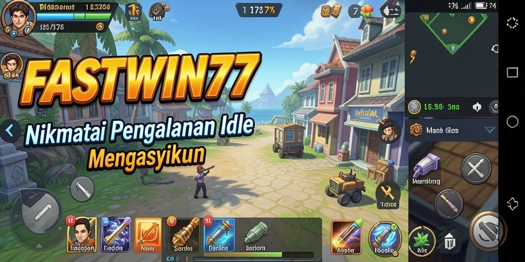 Tampilan gameplay seru dengan elemen Idle yang menarik.