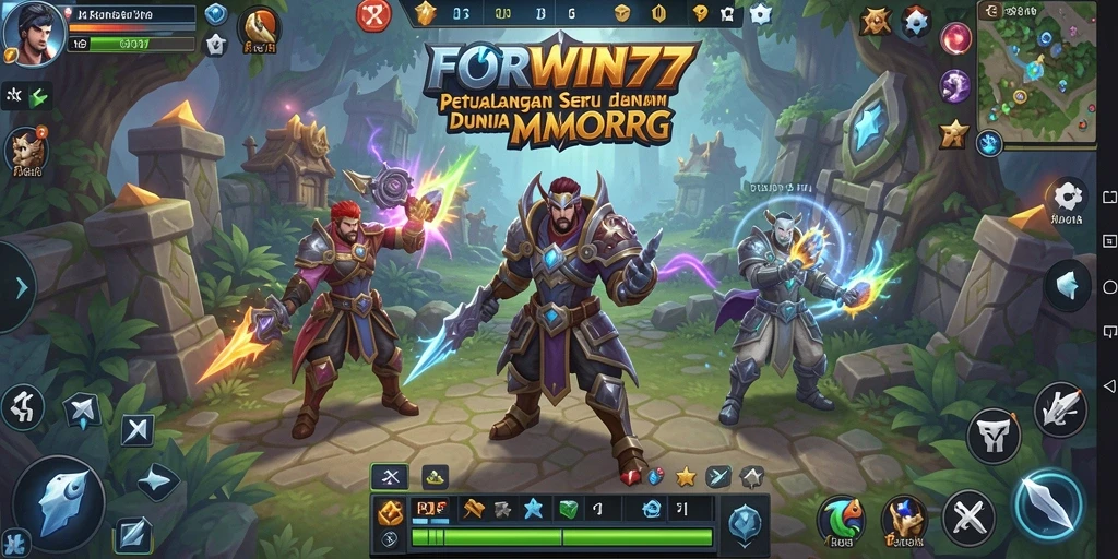 Tampilan menarik dari gameplay FORWIN77 yang mengesankan.