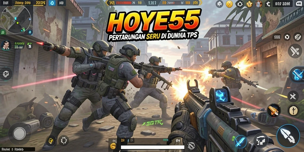 Gameplay seru di HOYE55 dengan aksi pertarungan yang intens.