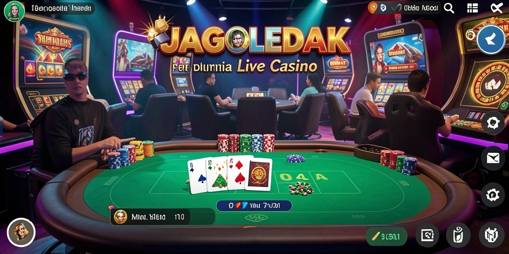 Tampilan menarik dari gameplay JAGOLEDAK di Live Casino.