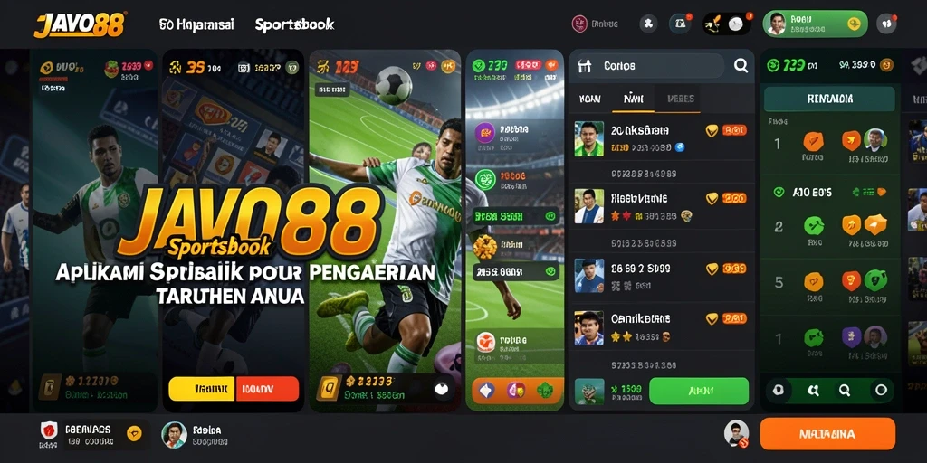 Screenshot permainan JAVO88 dengan fitur Sportsbook yang menarik.