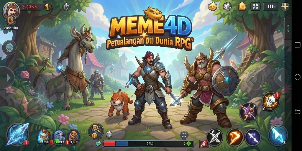 Tampilan gameplay RPG yang seru dan penuh aksi.