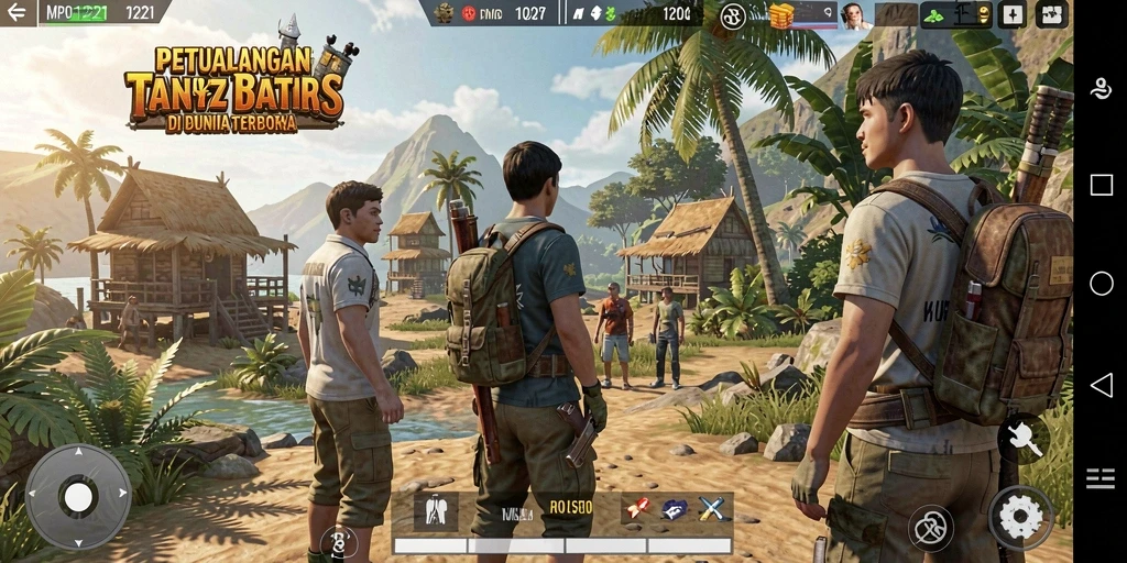 Tampilan gameplay MPO1221 yang menakjubkan di dunia terbuka.