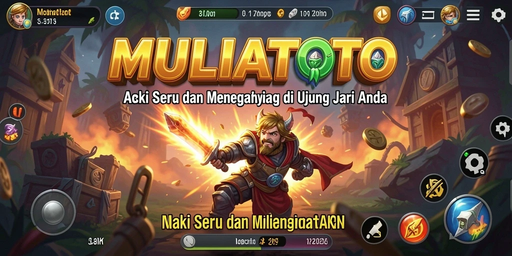 Screenshot gameplay seru di MULIATOTO menunjukkan aksi yang mendebarkan.