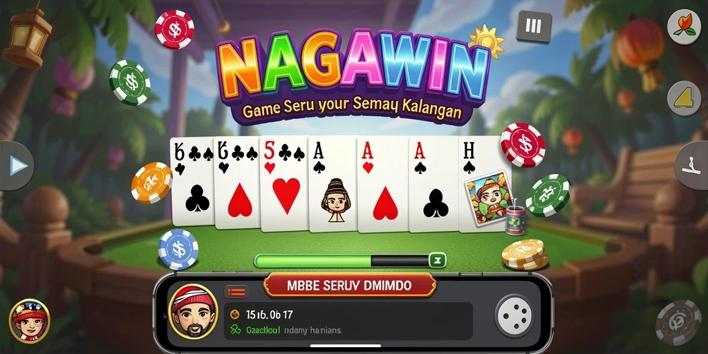 Tampilan gameplay NAGAWIN yang menarik dan interaktif.