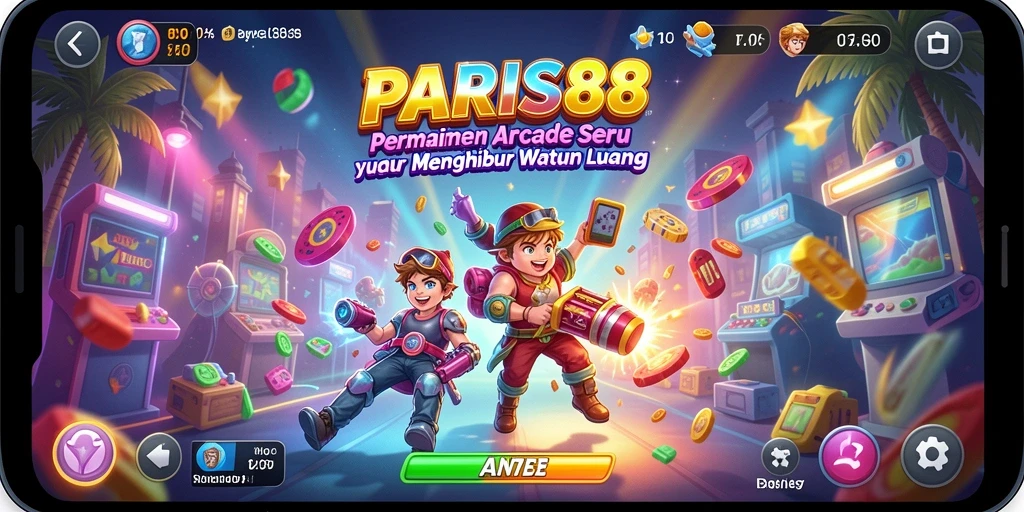 Screenshot utama PARIS88 menampilkan gameplay yang dinamis dan penuh aksi.