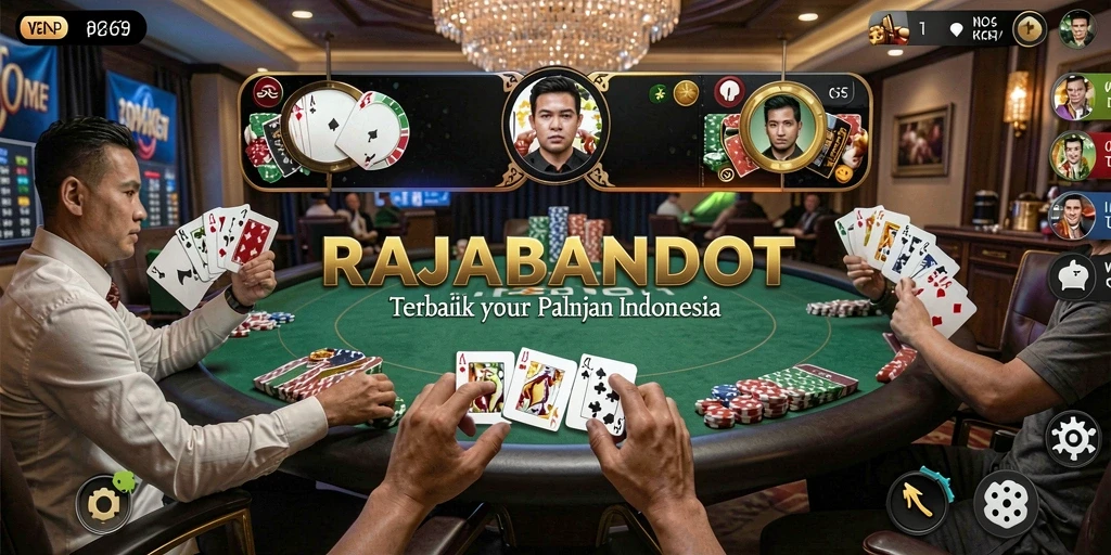 Gameplay seru RAJABANDOT yang menampilkan aksi Poker.