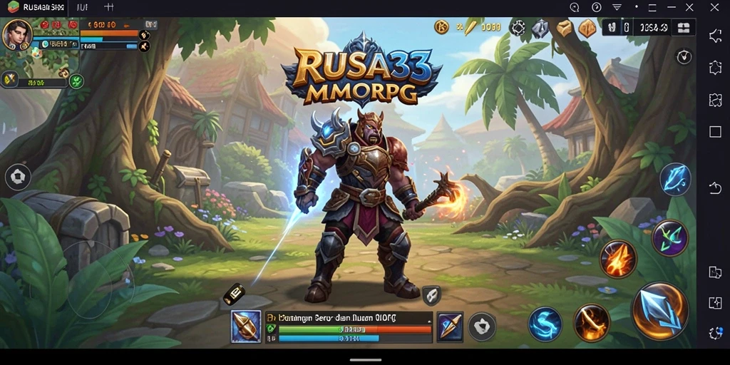 Tampilan gameplay RUSA33 yang menakjubkan dalam dunia MMORPG.