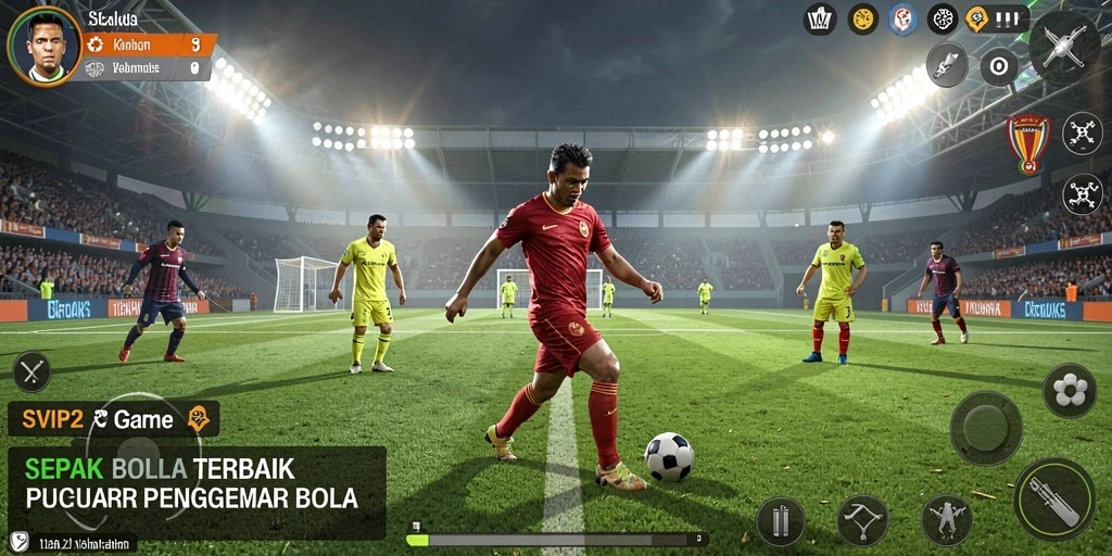 Tampilan gameplay SVIP2 yang menarik dengan aksi sepak bola intens.