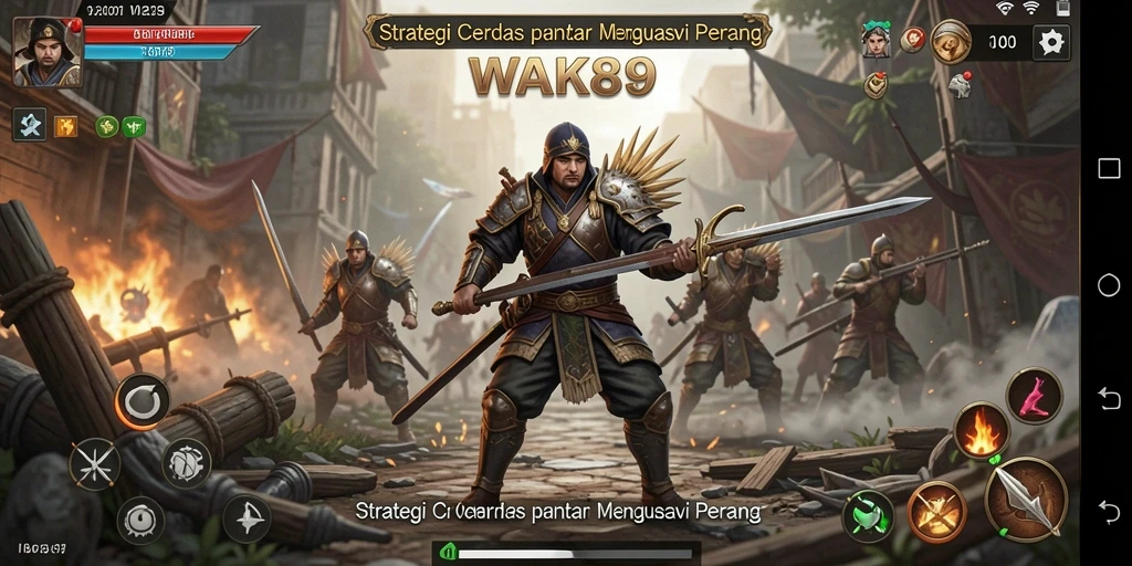 Tampilan gameplay <strong>WAK89</strong> yang menampilkan strategi dan pertempuran intens.