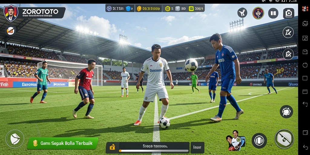 Gameplay menarik dari ZOROTOTO dalam aksi sepak bola.